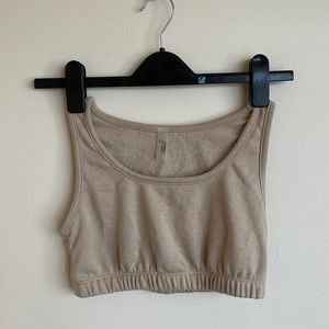 Beige crop top